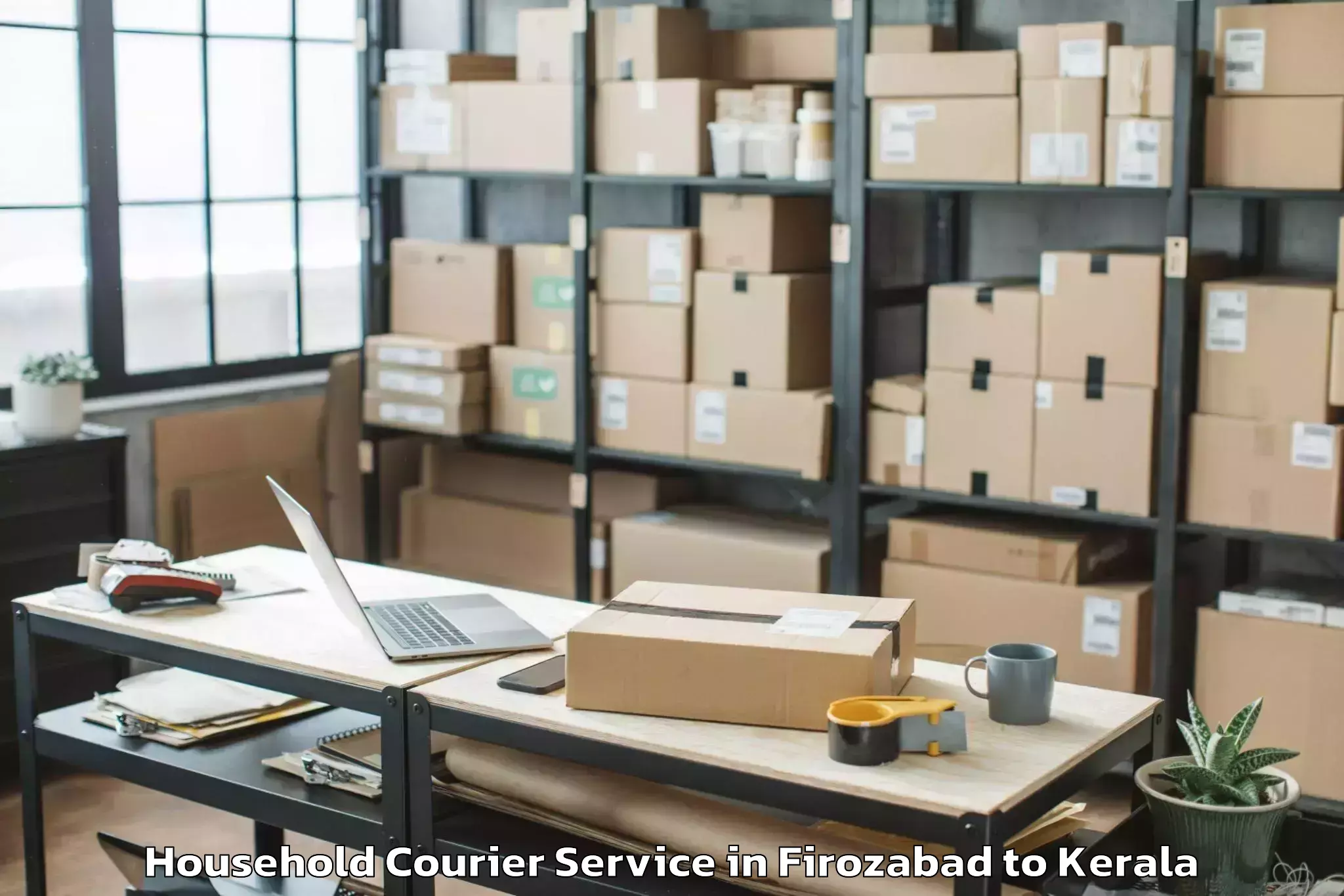 Book Your Firozabad to Trivandrum Household Courier Today